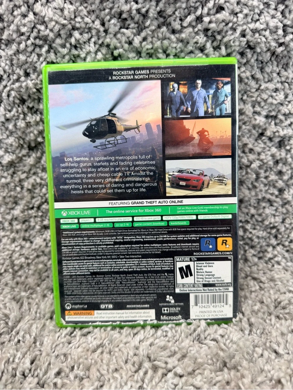 Grand Theft Auto V (GTA V) - Xbox 360